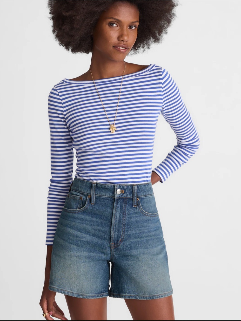 Madewell The Perfect Mid-length Jean Short - size 33